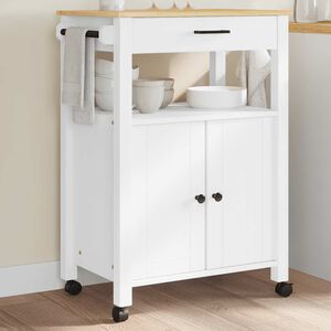 vidaXL Kitchen Trolley "MONZA" 60x40x88,5 cm Solid Wood Pine
