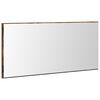 vidaXL Mirror Wall-mounted Brown 80 x 37 cm Glass and Engineered Wood