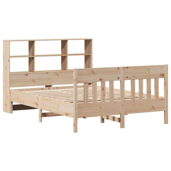 vidaXL Bed Frame without Mattress 140x190 cm Solid Wood Pine