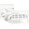 vidaXL Bed Frame without Mattress White 100x200 cm Solid Wood Pine