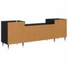 vidaXL TV Cabinet Black Oak 160 x 35 x 55 cm Engineered Wood