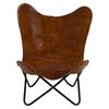Lesli Living Butterfly Chair Buffalo 75x75x87 cm Brown