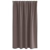 vidaXL Blackout Curtains with Rings 2 pcs Dark Brown 140 x 140 cm