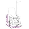 vidaXL Pet Bike Trailer Red Oxford Fabric and Iron