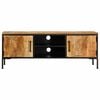vidaXL TV Cabinet 110x35x40 cm Solid Rough Wood Mango