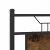 vidaXL Bed Frame without Mattress Smoked Oak 150x200 cm King Size Engineered Wood