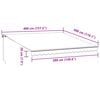 vidaXL Manual Retractable Awning with LEDs Burgundy 400x300 cm