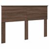 vidaXL Bed Frame with Headboard Brown Oak 150 x 200 cm Engineered Wood