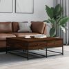 vidaXL Coffee Table Brown Oak 100x99x40 cm Engineered Wood
