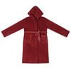 vidaXL Bathrobe Hoodie Bordeaux Red S Flannel