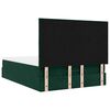 vidaXL Ottoman Bed with Mattresses Dark Green 140x200cm Velvet
