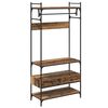 vidaXL Wardrobe with Shelf Old wood 89 x 39 x 184.5 cm Engineered wood