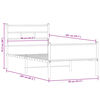 vidaXL Bed Frame without Mattress Smoked Oak 90x200 cm Engineered Wood
