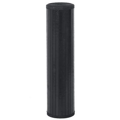 vidaXL Rug Rectangular Black80x100 cm Bamboo