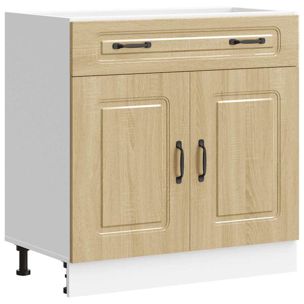 vidaXL Kitchen Base Cabinet Kalmar Sonoma Oak Engineered Wood