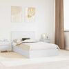 vidaXL Storage Bed with Headboard White 135 x 190 cm Engineered Wood