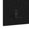 vidaXL Wall-Mounted Coat Rack with Shelf Black Oak 40 x 10 x 90 cm