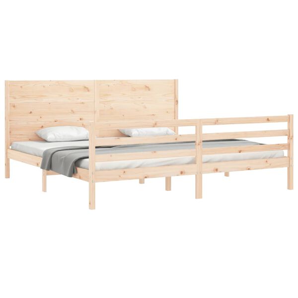 vidaXL Bed Frame without Mattress 200x200 cm Solid Wood