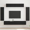 vidaXL TV Cabinet 4 pcs Black
