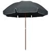 vidaXL Garden Parasol with Steel Pole 300 cm Anthracite