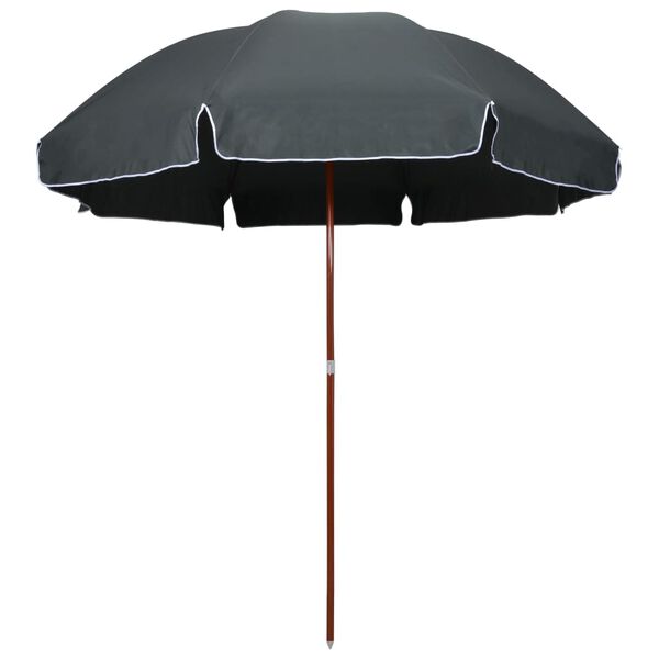 vidaXL Garden Parasol with Steel Pole 300 cm Anthracite
