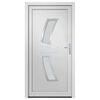 vidaXL Front Door White 108x208 cm PVC