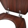 vidaXL Toilet Seats with Lids 2 pcs MDF Brown
