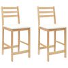 vidaXL Dining Chairs 2 pcs Natural 40 x 47.5 x 99.5 cm