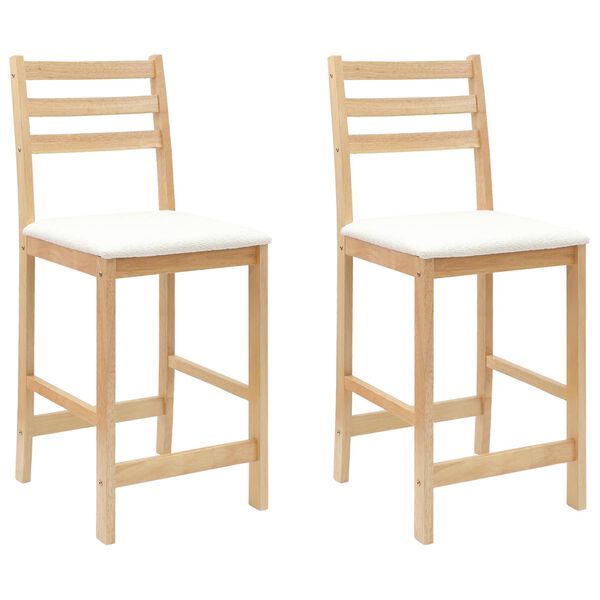 vidaXL Dining Chairs 2 pcs Natural 40 x 47.5 x 99.5 cm