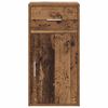 vidaXL Sideboard with Drawer Old Wood 38 x 34 x 75 cm