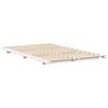 vidaXL Floor Bed Frame White 120 x 200 cm Solid pine wood