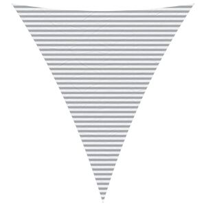 vidaXL Sun Shade Sail Light Grey and White 5 x 6 x 6 m