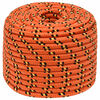 vidaXL Multipurpose Utility Rope 12 mm 100 m Orange PP 930 kg Max Load