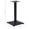 vidaXL Bistro Table Leg Black 41x41x72 cm Cast Iron