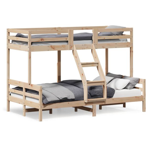 vidaXL Bunk Bed without Mattress 80x200/120x200 cm Solid Wood