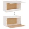 vidaXL Wall Cabinet White 60x30x35 cm Solid Pinewood