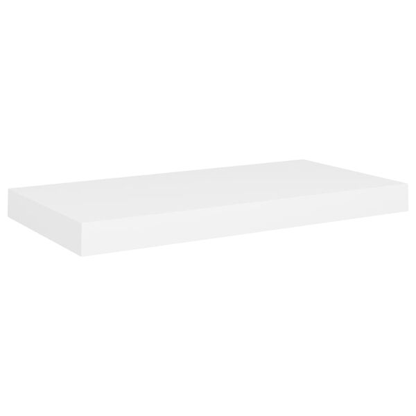 vidaXL Floating Wall Shelves 2 pcs White 50x23x3.8 cm MDF