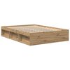 vidaXL Bed Frame without Mattress Artisan Oak 160x200cm Engineered Wood
