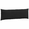 vidaXL Sofa Pillows 2 pcs Black 120 x 40 cm Fabric