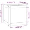 vidaXL Garden Planters 2 pcs 50x50x50 cm Solid Pinewood