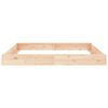 vidaXL Sandbox with Seats Square Solid Wood Pine