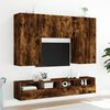 vidaXL TV Wall Cabinets 2 pcs Smoked Oak 100x30x30 cm Engineered Wood