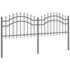 vidaXL Garden Fence Grey 240 x 115 cm Powder-coated steel