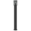 vidaXL Outdoor Floor Lamp with Sensor Black 110cm Stainless Steel