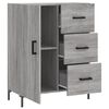 vidaXL Sideboard Grey Sonoma 69.5x34x90 cm Engineered Wood