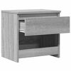 vidaXL Bedside Cabinet Grey Sonoma 40x30x39 cm Engineered Wood