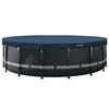 INTEX Pool Cover INTEX &Oslash;594 x 20 cm Round PVC Dark Blue and Grey