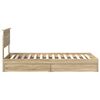 vidaXL Storage Bed with Drawer Sonoma Oak 90 x 190 cm Engineered Wood