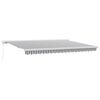 vidaXL Retractable Awning Anthracite and White 4,5x3 m Fabric&Aluminium