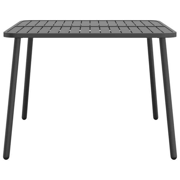 vidaXL Garden Table Anthracite 100x100x71 cm Steel